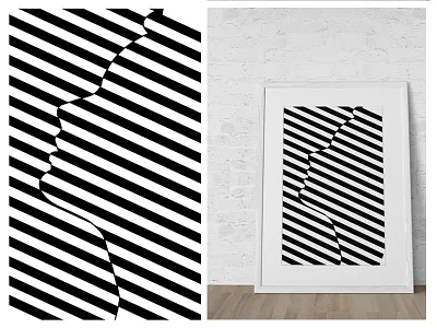 Stripes Portrait Face Expressions abstract adobe expressions face illustrator minimal stripes vector