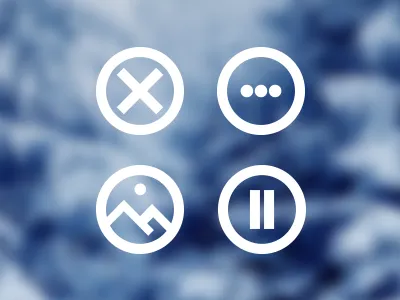 Snowicons close free icons images more pause rounded sweden vector