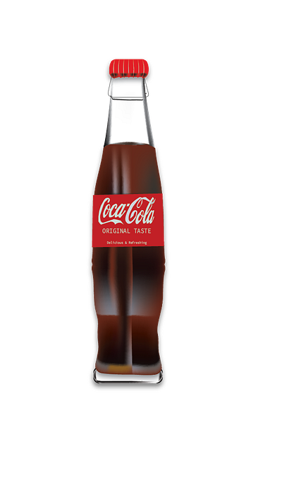 2d coke bottle illustration 2d art cokebottle design graphic design illustration