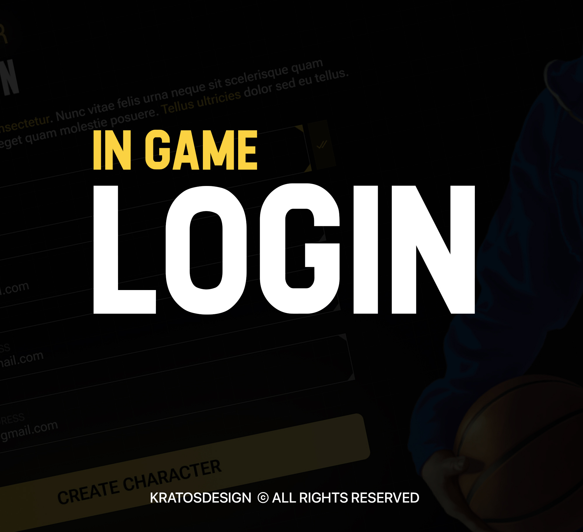 GTA 5 RP LOGIN UI DESIGN branding logo ui