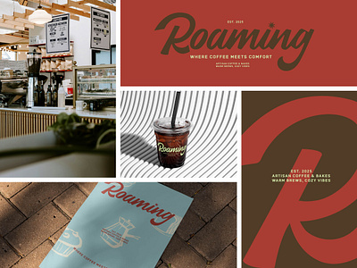 Roaming_Logotype bentobox beverage branding business cafe coffee logodesign logotype preserntation restaurent retro shop typography