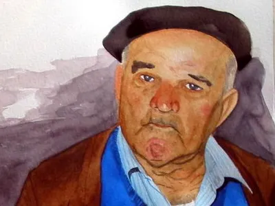 Consuelo Y Juanito comission portrait watercolor