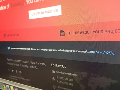 Flat Footer View contact us flat footer main mockup psd slogan website