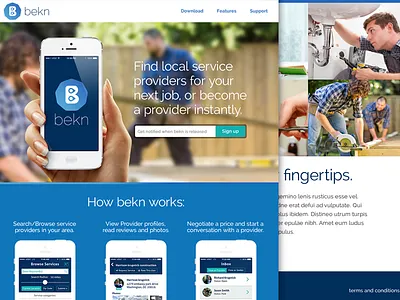 iPhone app landing page app concept iphone landing page mobile mobile app responsive web website