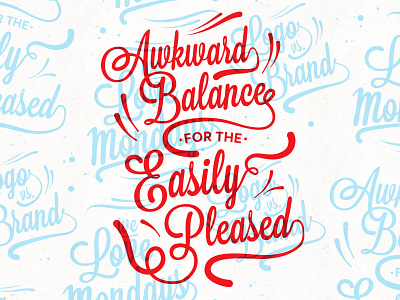 Lettering Practice cursive design handletter lettering minimal practice print red script type