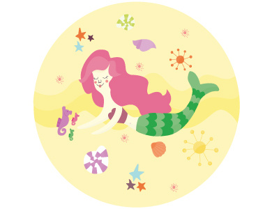 Mermaid illustration mermaid vector