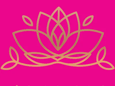 Wedding invites flower goemetric gold neon