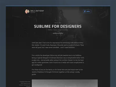 Ghost theme - Dark article blog dark ghost post theme