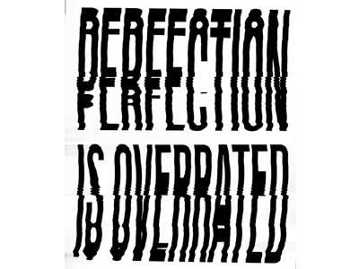 First Bounce experimental gif glitch motion perfection scan typography