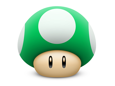 1-UP Mushroom 1 up icon mario mushroom photoshop powerup