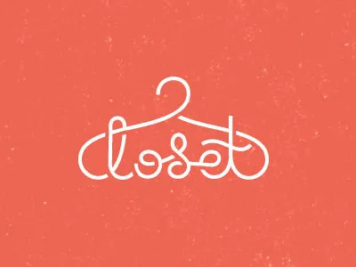 Closet atelier closet lettering logotype megrelidze nina suspension