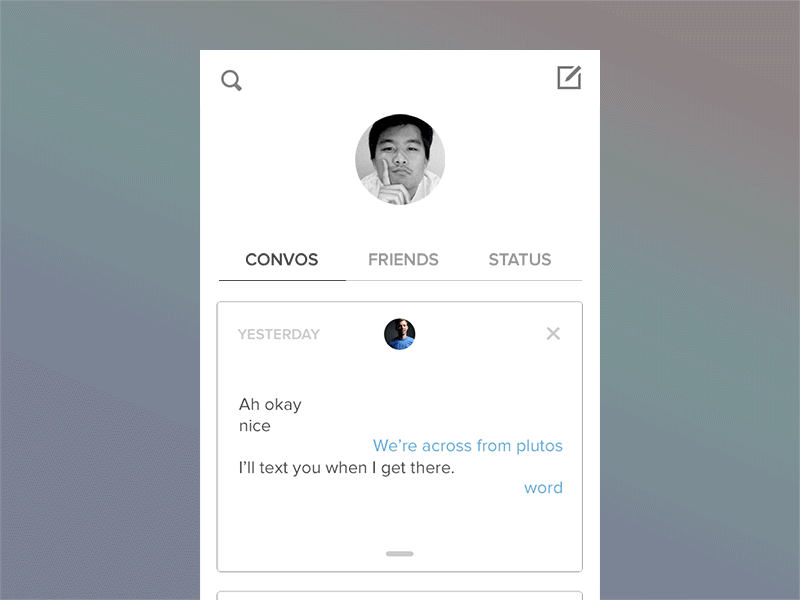 Chat Cards chat conversations framer framerjs gif ios mobile ui ux