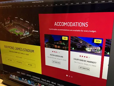 Music Festival Hotel Accomodation clean contact flat hotels interface simple ui user ux