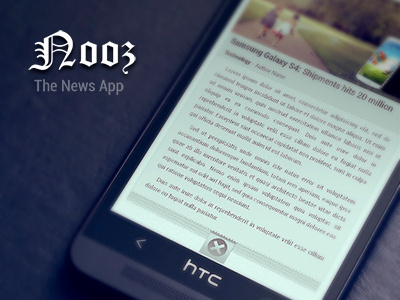 Nooz - The News app for android android app htc news ui ux