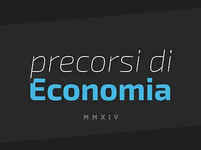 Precorsi logo economy exam lessons logo university