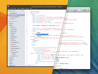 Espresso theme for Brackets brackets code editor espresso mac source source code