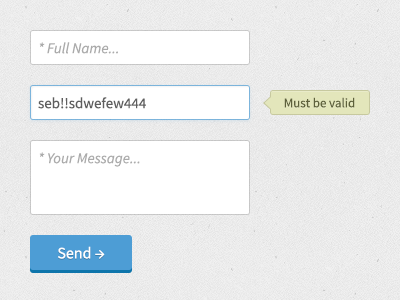 Message Form Concept blue button design error form grey texture ui warning web website yellow