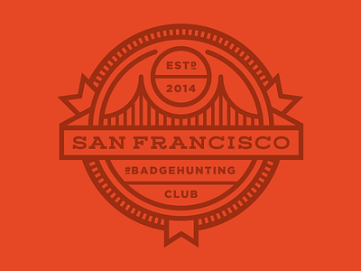 Sanfranciscobadgehuntingclub2 american badgehunting badges classic crest hunting minneapolis mn