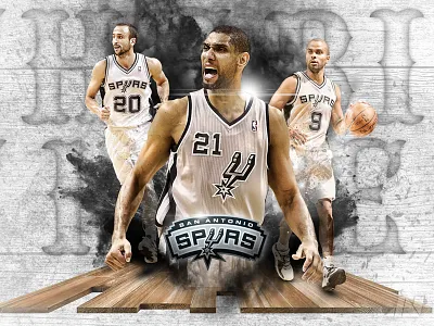 The Big Three basketball nba photo manipulation photoshop san antonio san antonio spurs sports spurs