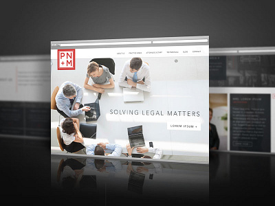 PNM Law Website Mockup photoshop ui ux web design wordpress