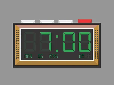 Digital Clock 90 birthday clock digital simple