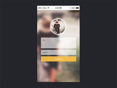 ImageShack Mobile Sign Up v2 avatar forms ios mobile ui ux