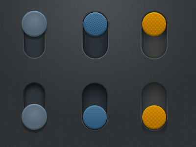 Toggle Switches Concepts button photoshop switch toggle ui vector web