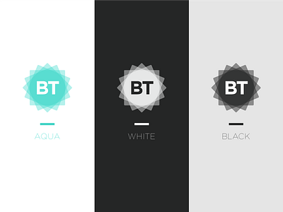Personal Logo Colour Variations branding bryn taylor grid icon logo logo mark personal identity type typography