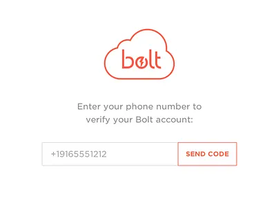 Bolt Web Verification form landing signup ui ux verification web