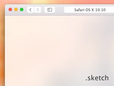 Safari OS X Yosemite 10.10 .sketch interface mockup osx safari yosemite