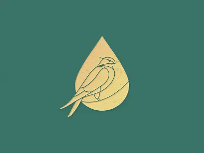 Falcon Logo branding contour drop falcon identity logo oil