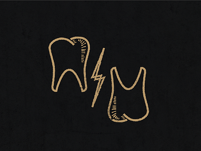 Tooth To Tooth a glyph a day creativity design icon illustration lighting logo project texture tooth