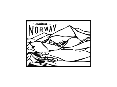 Made in mountain norway poster