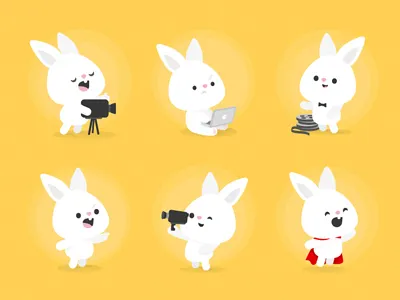 Coelho bunny cartoon cinema coelho films macbook production rabbit super8 tape video zerographics