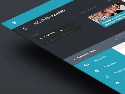 Dash app blue clean control panel dashboard flat