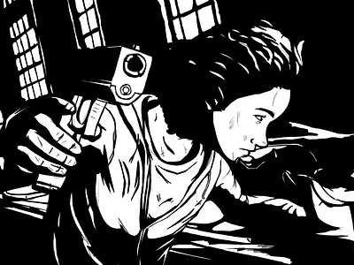 The Walking Dead: The webcomic black illustration season 2 telltale games the walking dead webcomic white