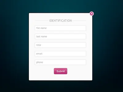 Identification Form form