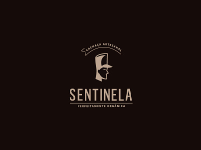 Sentinela Brand alcohol beverage brand cachaça drink geometric line logotype packaging pub sentinel