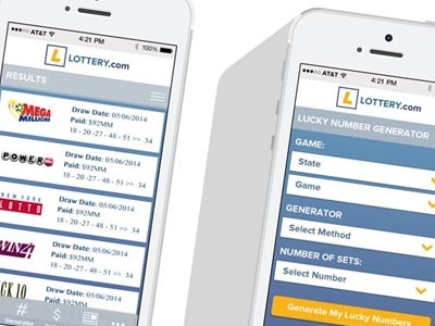 Lotterycom app application interface design redesign ui user experience ux