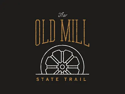 ArtCrank Poster Progress - Old Mill anchor artcrank bike biking illustration mill minnesota old mill poster the typography