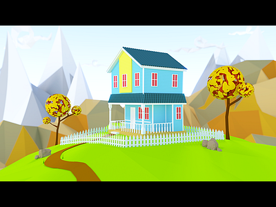 Wonder House 3d blender study