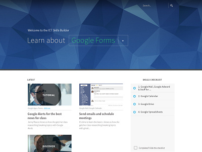 Skills Builder - ICT Training Site ui website