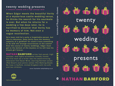 Twenty Wedding Presents by Nathan Bamford (Paperback) cover green illustration nathan bamford paperback pink presents selfpub wedding