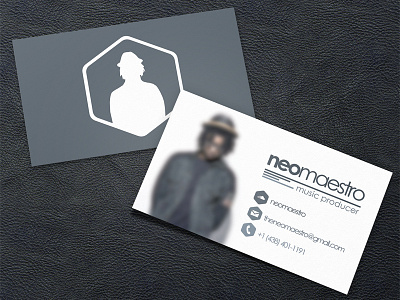 NeoMaestro Business Card beat business business card card hexagonal maestro music neo producer soundcloud