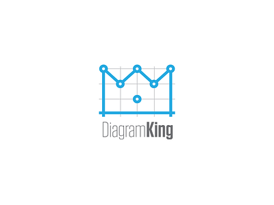 Diagram King circles concept diagram graph lines logo math