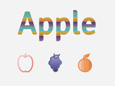SVG Linear Gradients Demo apple demo fruit gradients html linear svg