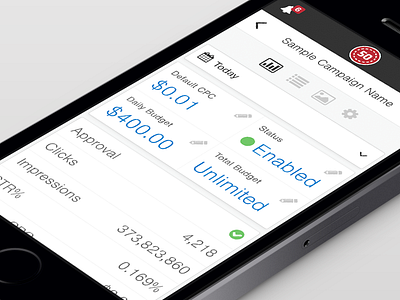 Traffic Platform – Mobile (@2x) 50onred ads advertising app clean dashboard iphone mobile ui wip