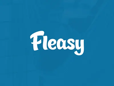 Fleasy Logo calligraphic logo calligraphy hand drawn handwritten lettering