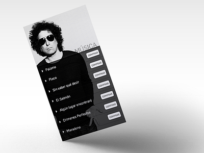 Andrés Calamaro App andrés calamaro design iphone5 music musician app