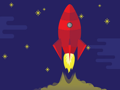 Blasting Off dc design giveback rocket ship space wdg web development group